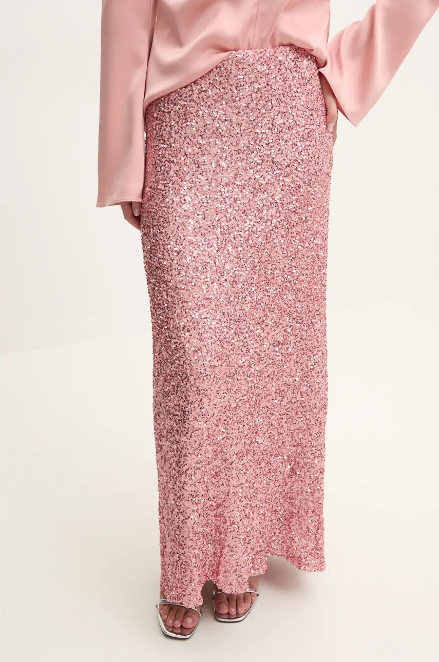 Krilo Never Fully Dressed Dorris Skirts roza barva, NFDSK564