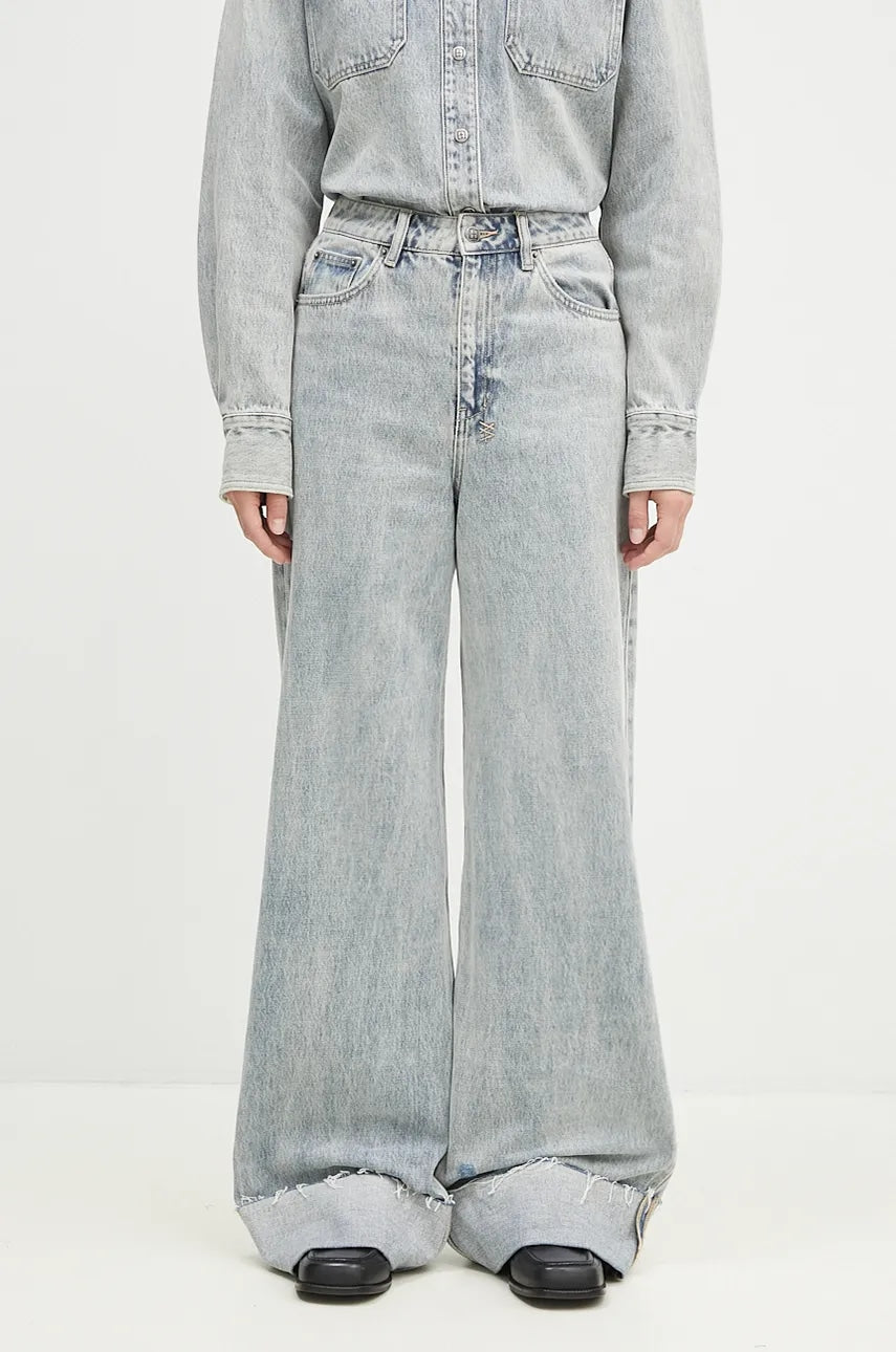 Kavbojke KSUBI Strider Worn Cuffed ženske, WPF24DJ023