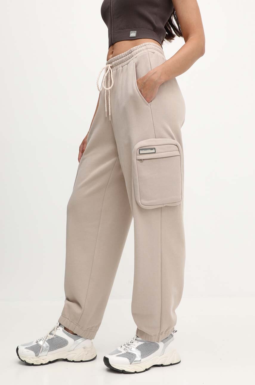 Spodnji del trenirke Miss Sixty 6L2PJ0670000 PJ0670  KNITTED L-PANTS bež barva, 6L2PJ0670000