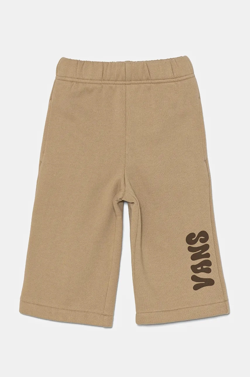 Otroške hlače Vans Happy Days Sweatpant bež barva, VN000K0C4MG1