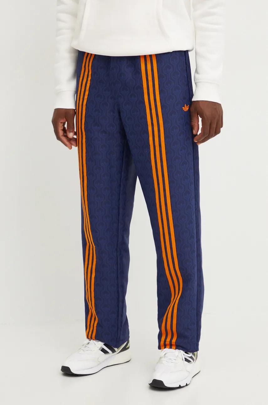 Donji dio trenirke adidas Originals Club TrackPant boja: tamno plava, s uzorkom, JN5971