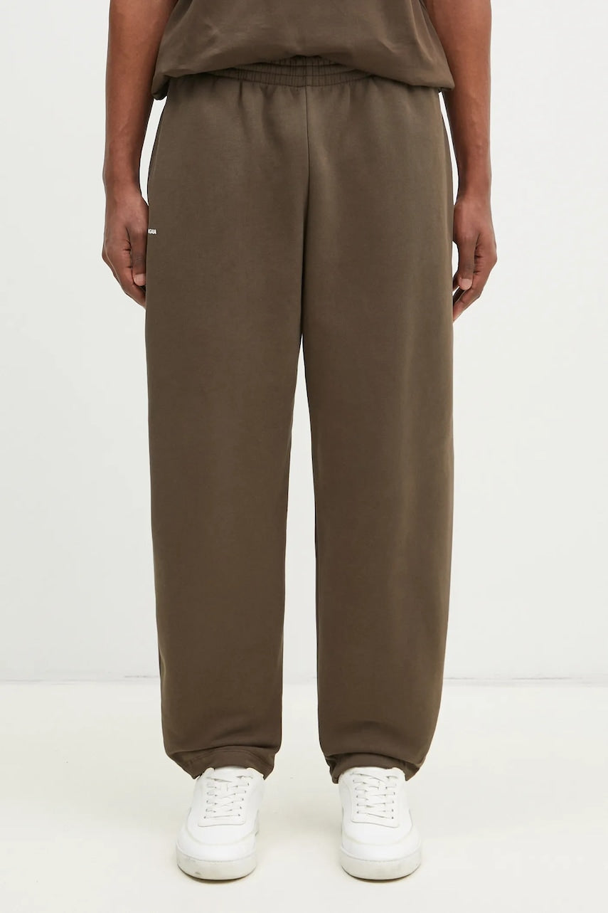 Pamučni donji dio trenirke Pangaia boja: zelena, bez uzorka, 10001759