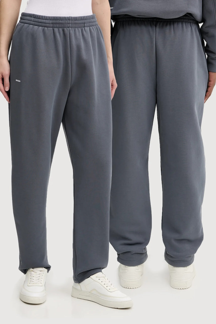 Pamučni donji dio trenirke Pangaia boja: siva, bez uzorka, 10001759