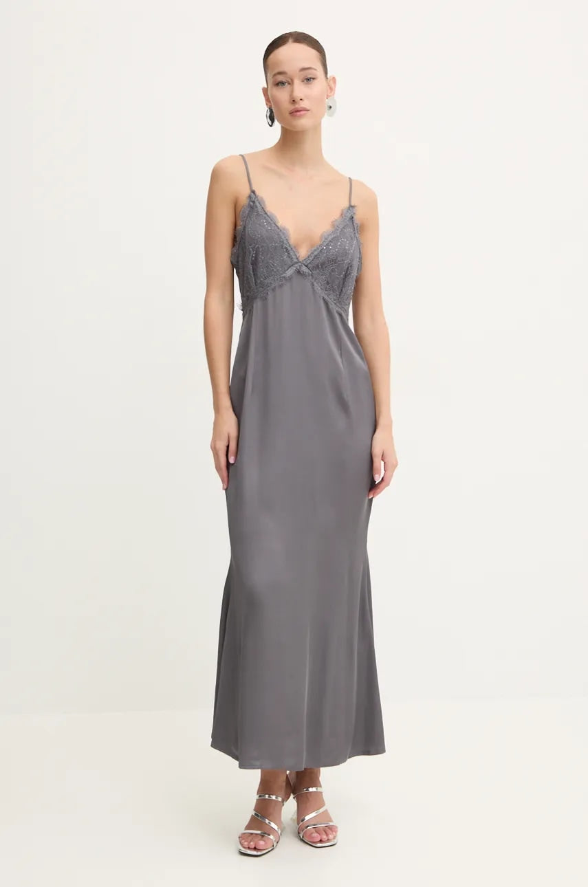 Obleka Never Fully Dressed Reha siva barva, NFDDR1612