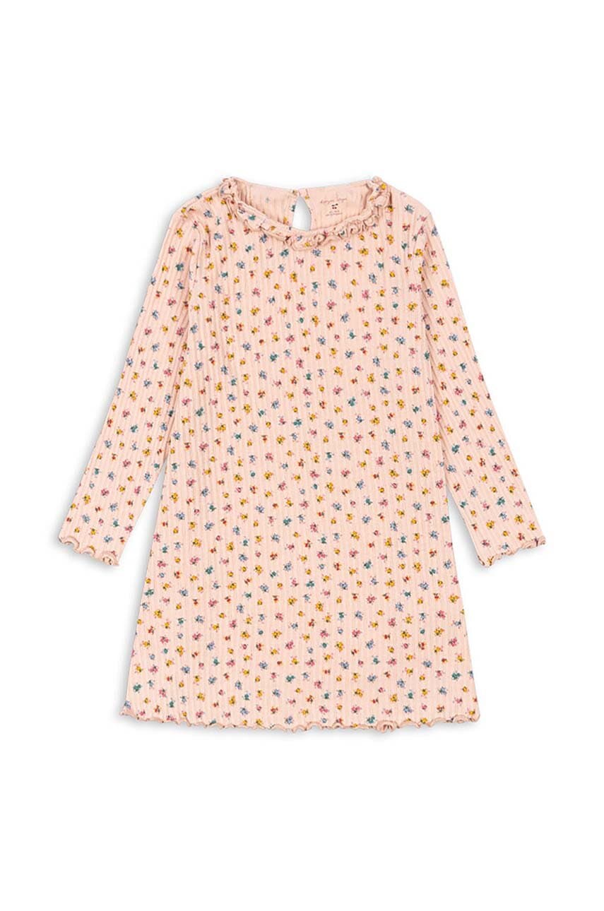 Dječja haljina Konges Sløjd NIA DRESS GOTS boja: narančasta, mini, ravna, KS101628