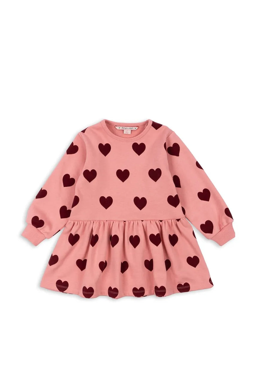 Dječja haljina Konges Sløjd LOU SWEAT DRESS OCS boja: ružičasta, mini, širi se prema dolje, KS102019