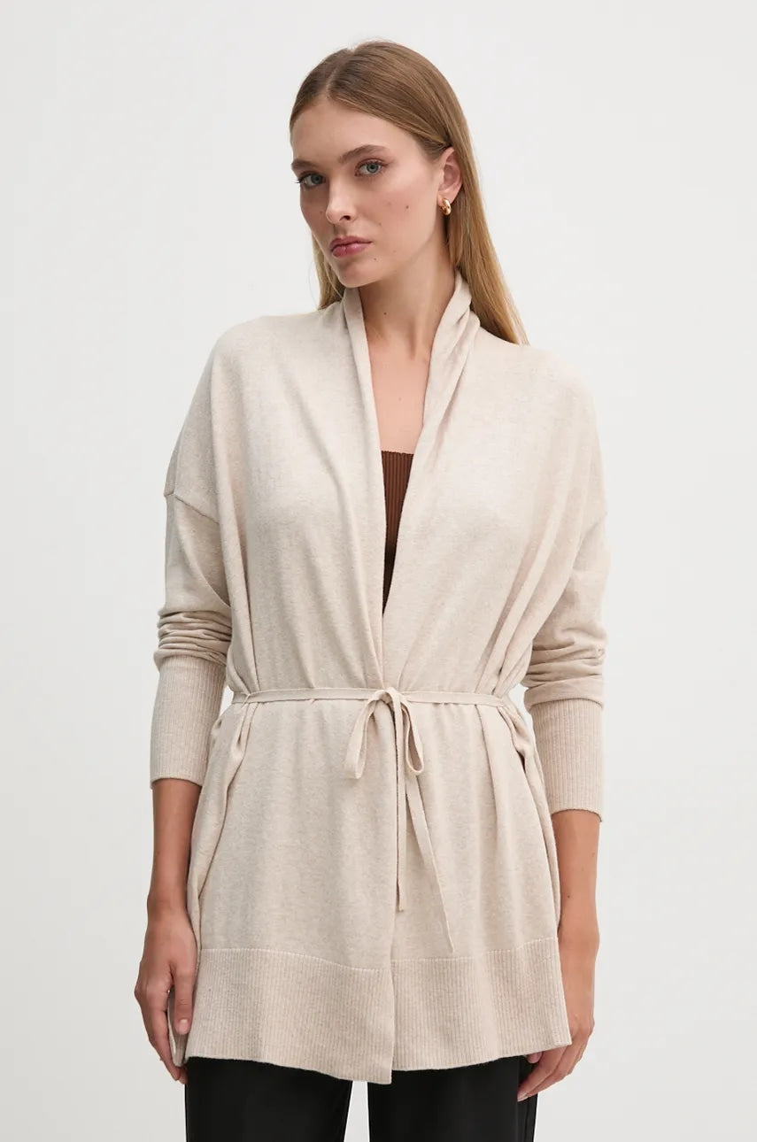 Pulover Pepe Jeans ISELA CARDIGAN za žene, boja: bež, lagani, PL702223