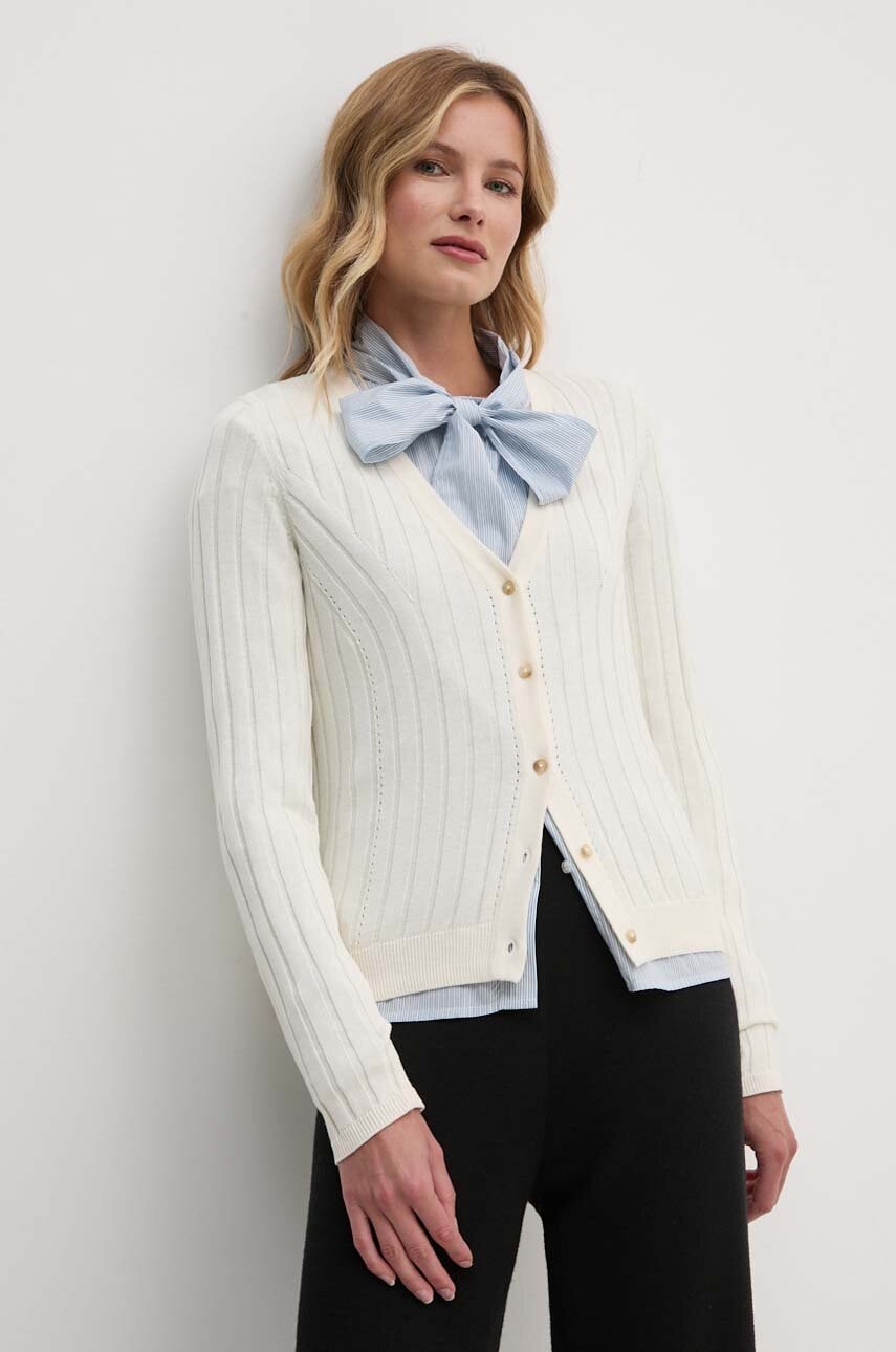 Kardigan Pepe Jeans IZABEL CARDIGAN za žene, boja: bež, lagani, PL702225
