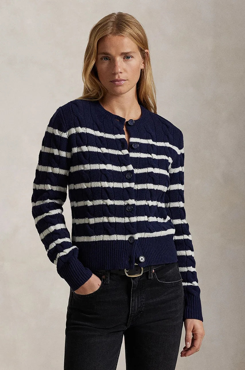 Vuneni kardigan Polo Ralph Lauren boja: bež, topli, 211947909