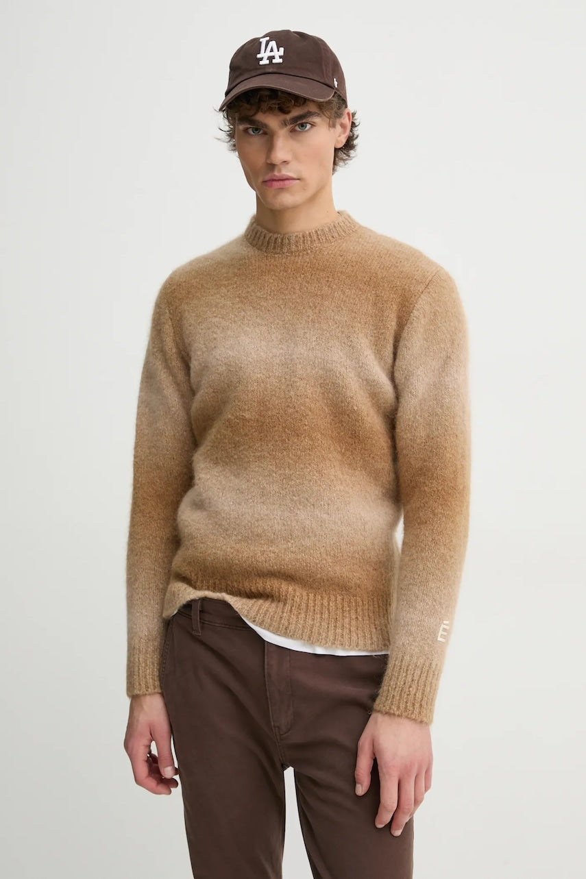 Pulover Études Studio za muškarce, boja: bež, topli, H24MMKNI604