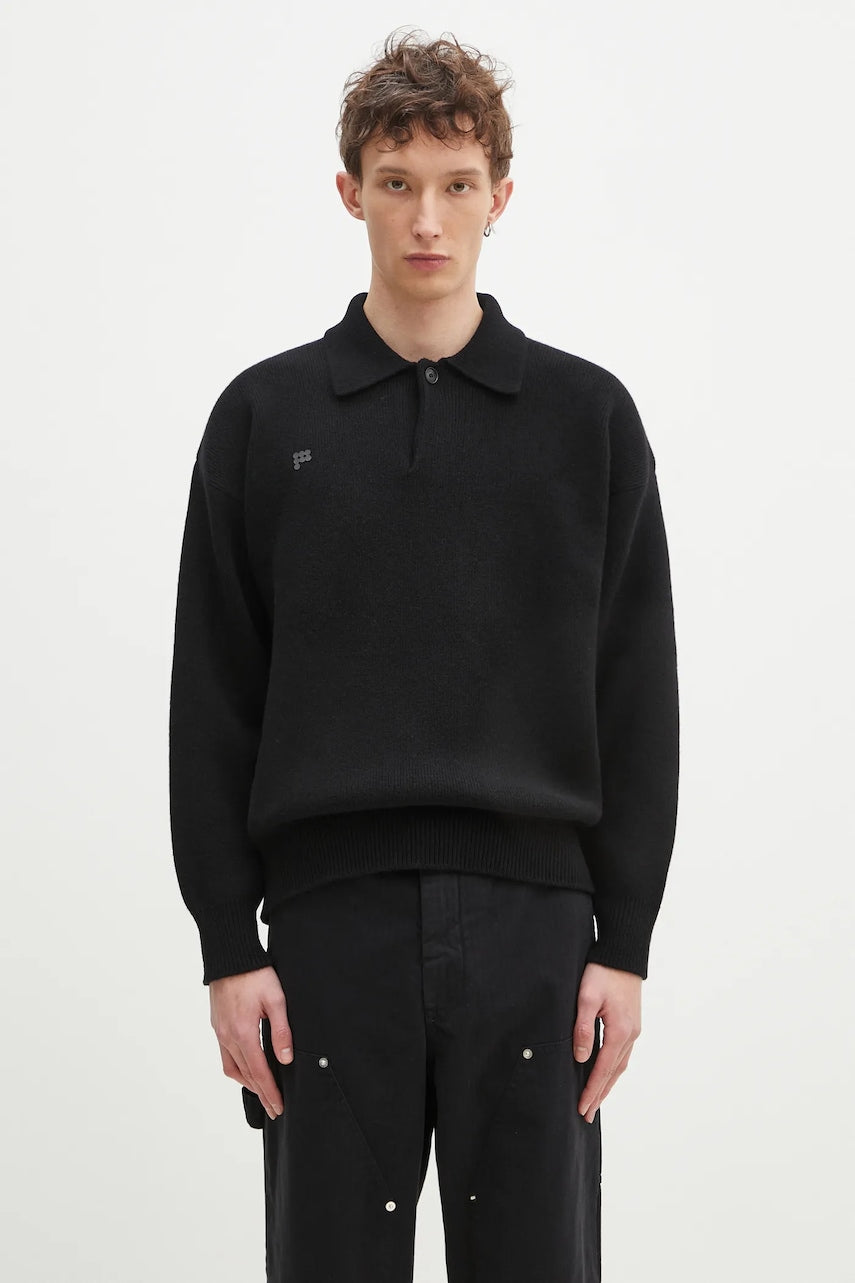 Pulover od kašmira Pangaia boja: crna, topli, 10001268