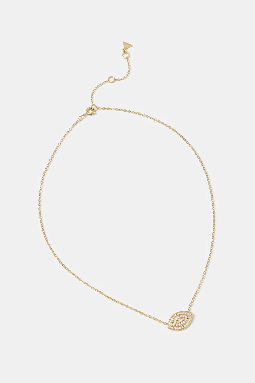 Pozlačena ogrlica Aldo EYENECKLACE.972