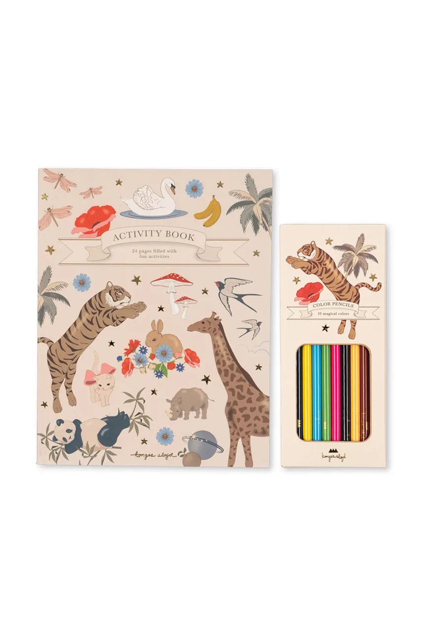 Bojanka Konges Sløjd ACTIVITY BOOK WITH COLOURING PENCILS KS103663