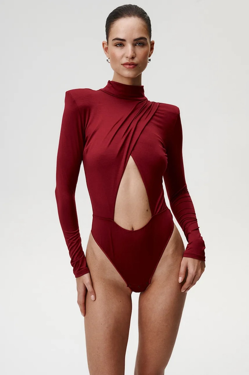 Bodi Undress Code boja: bordo, bez uzorka, 1014