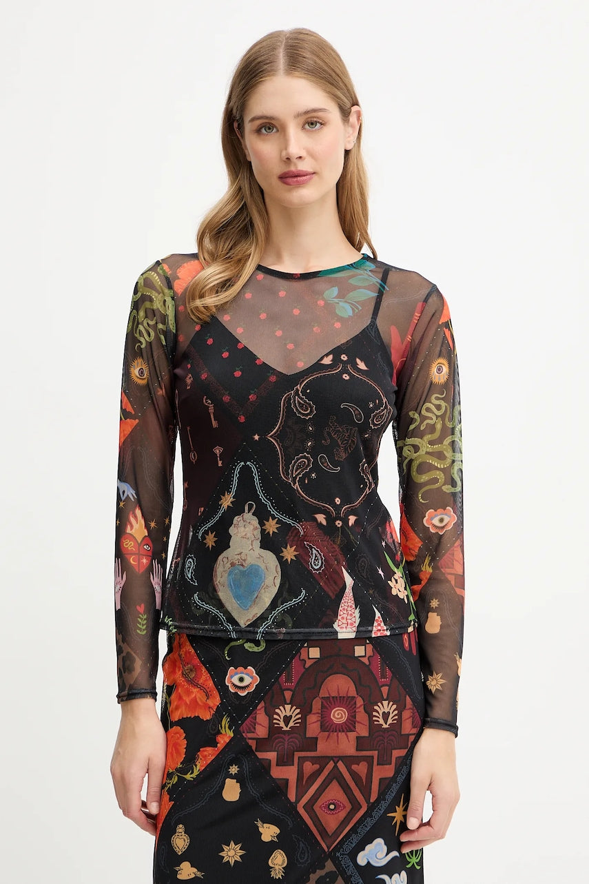 Majica dugih rukava Never Fully Dressed za žene, boja: crna, NFDTO1941