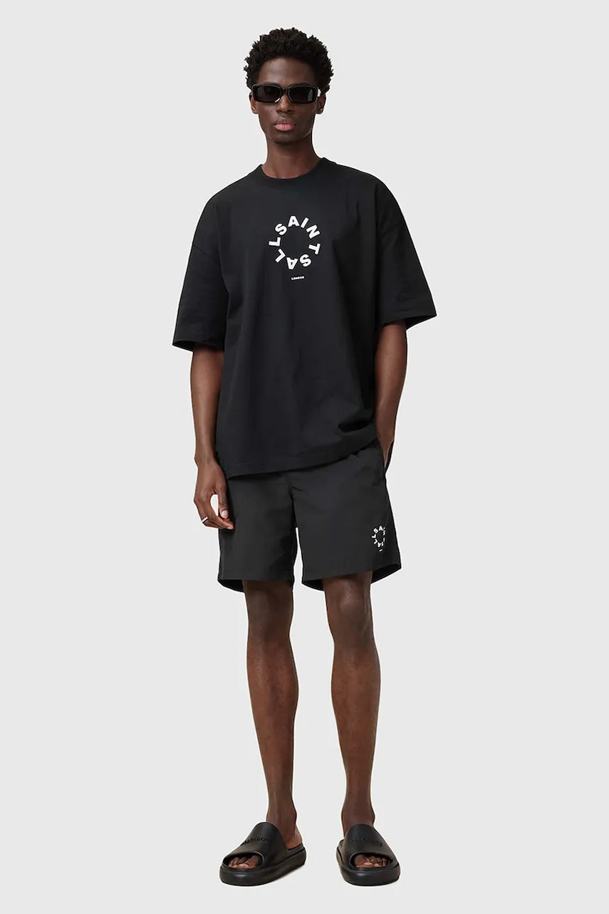 Kratke hlače za kupanje AllSaints TIERRA boja: crna, M018WC