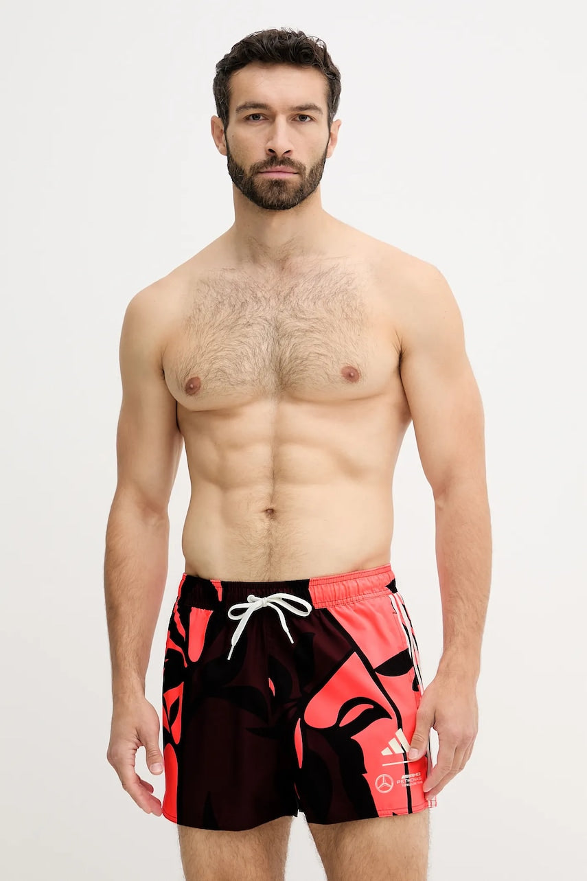 Kratke hlače za kupanje adidas x Mercedes boja: crvena, JX9050