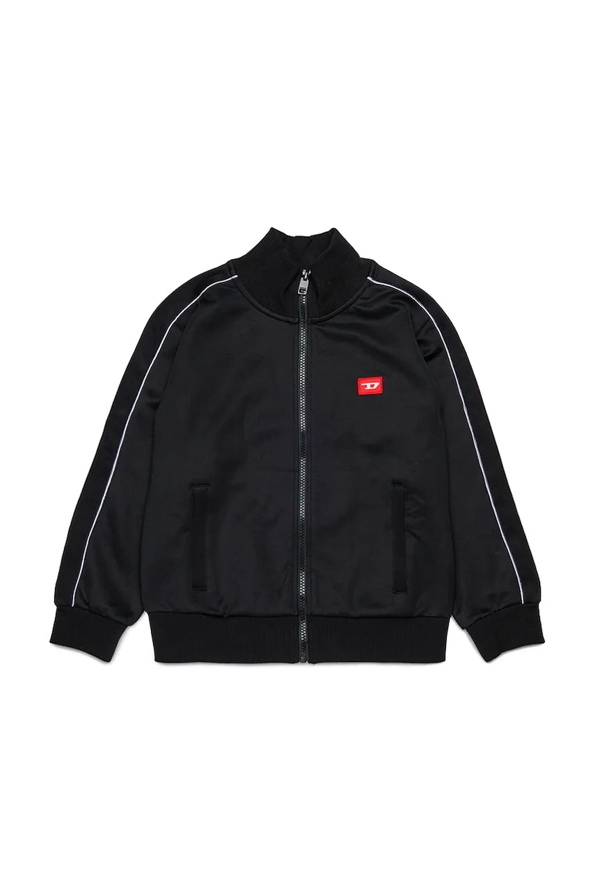 Otroški pulover Diesel SLOCKD SWEAT-SHIRT črna barva, J02490