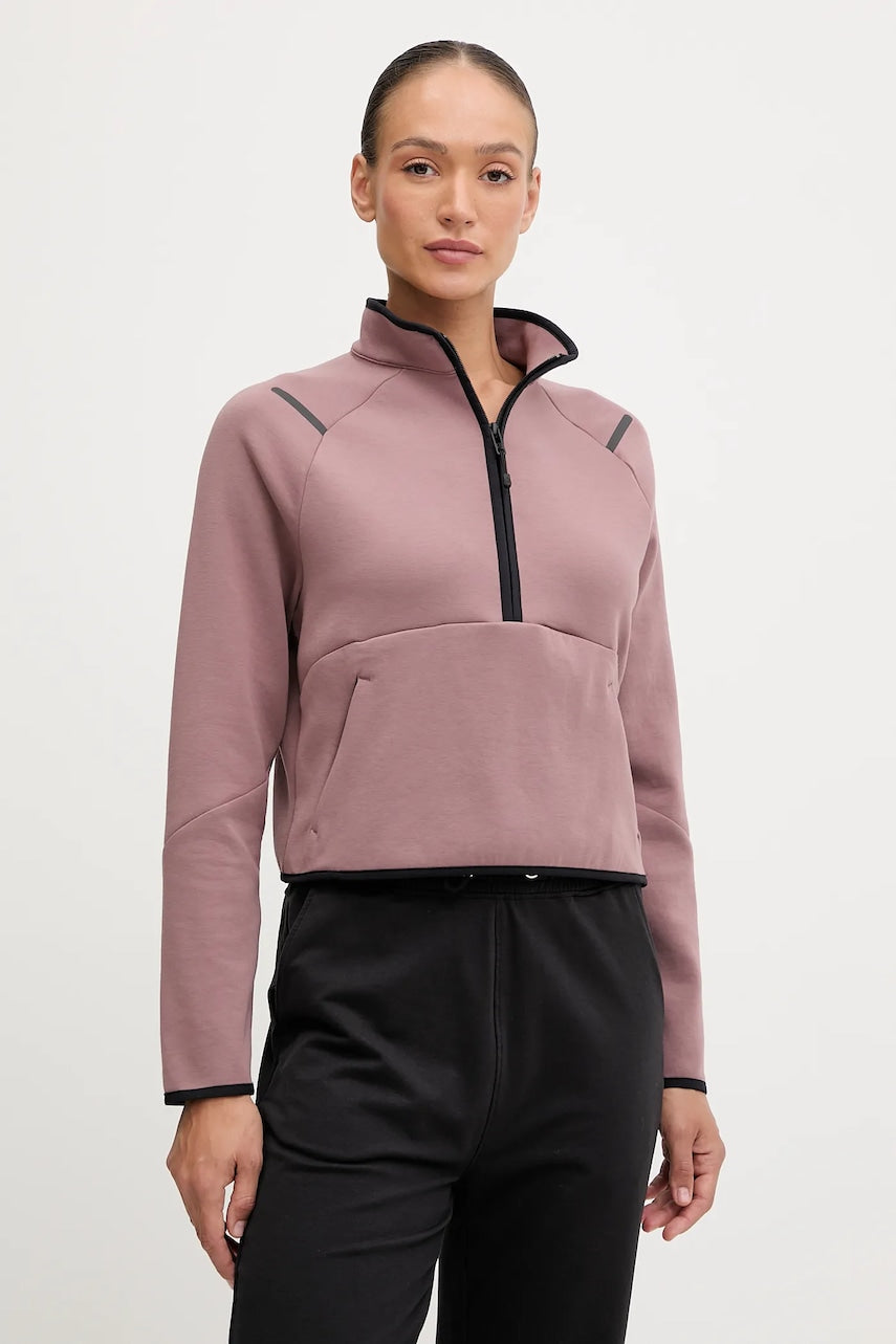 Pulover Under Armour Unstoppable ženski, rjava barva, 6003671