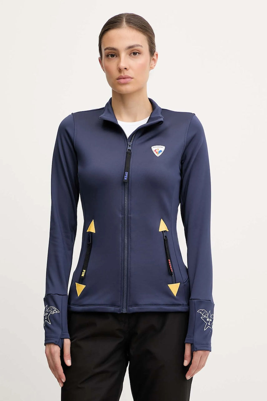 Sportska dukserica Rossignol JCC boja: tamno plava, RLOWL10