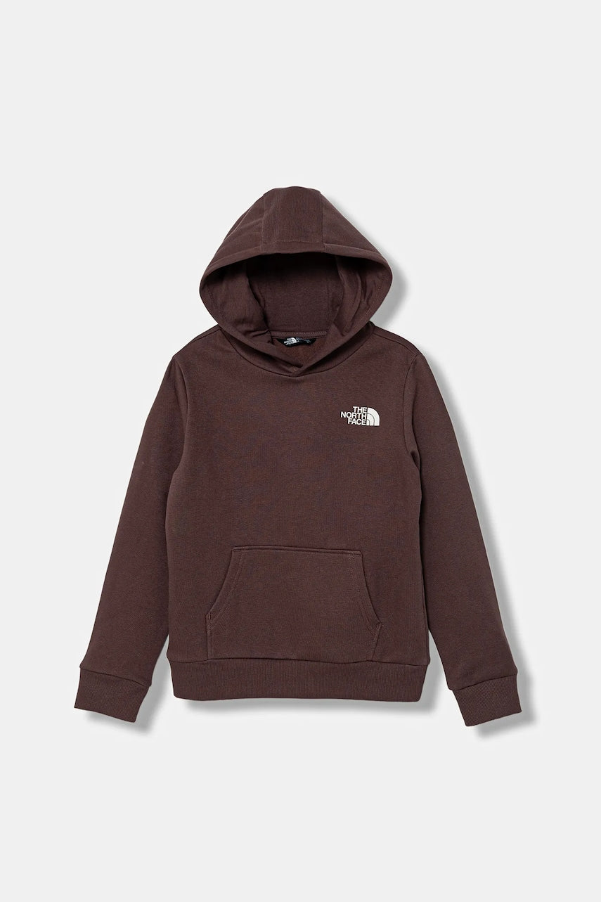 Dječja dukserica The North Face TEEN SIMPLE DOME HOODIE boja: ljubičasta, s kapuljačom, s tiskom, NF0A8AXVBQ71