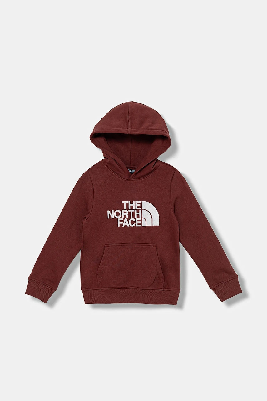 Dječja dukserica The North Face TEEN DREW PEAK PULLOVER HOODIE boja: bordo, s kapuljačom, s aplikacijom, NF0A8EHH0VO1
