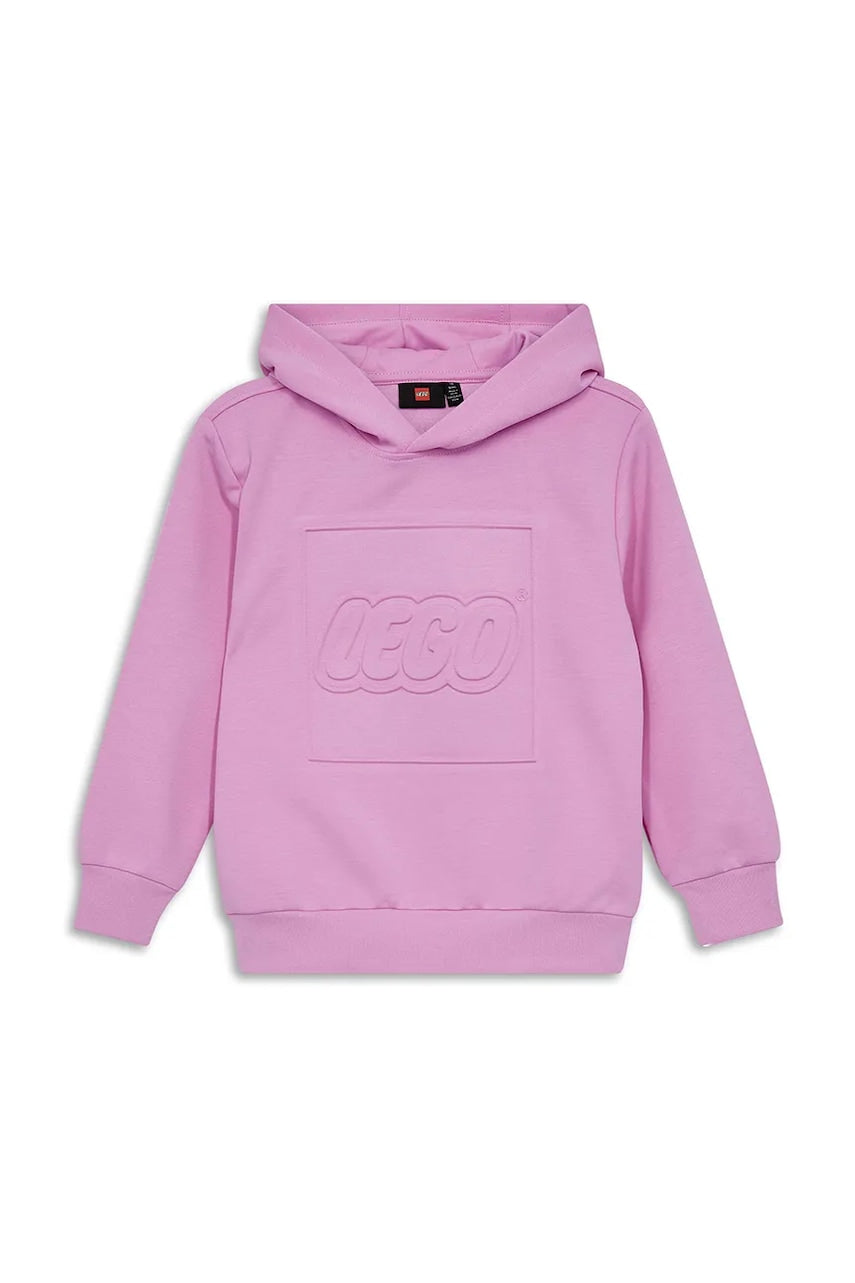 Otroški pulover Lego LWSKY 600 roza barva, s kapuco, 11010295