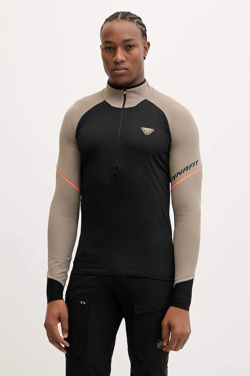 Sportska dukserica Dynafit Alpine boja: crna, s uzorkom, 08.0000072010