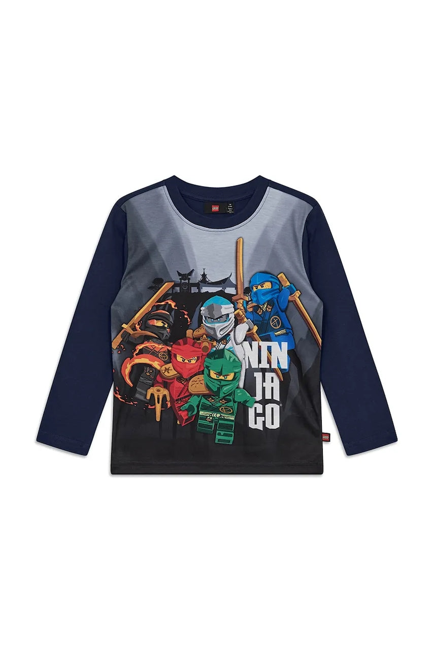 Dječja majica dugih rukava Lego LWTAFFY 707 boja: tamno plava, s tiskom, 11010948