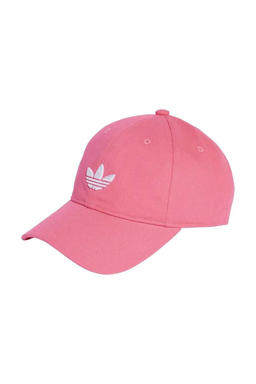Bombažna bejzbolska kapa adidas Originals Baseball Cap AC roza barva, JY5065