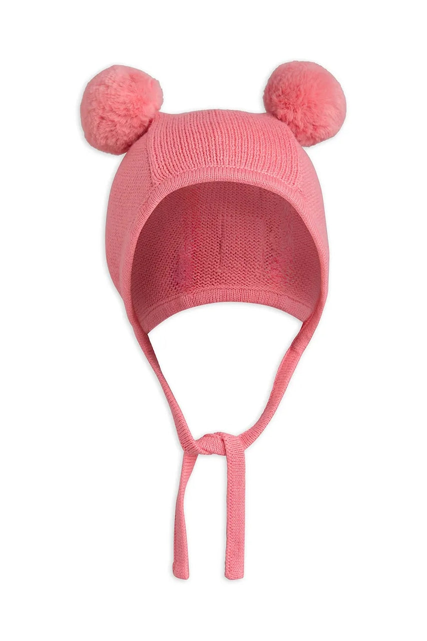 Pamučna kapa za djecu Mini Rodini Fine knit boja: ružičasta, od tanke pletenine, pamučne, 2566510028