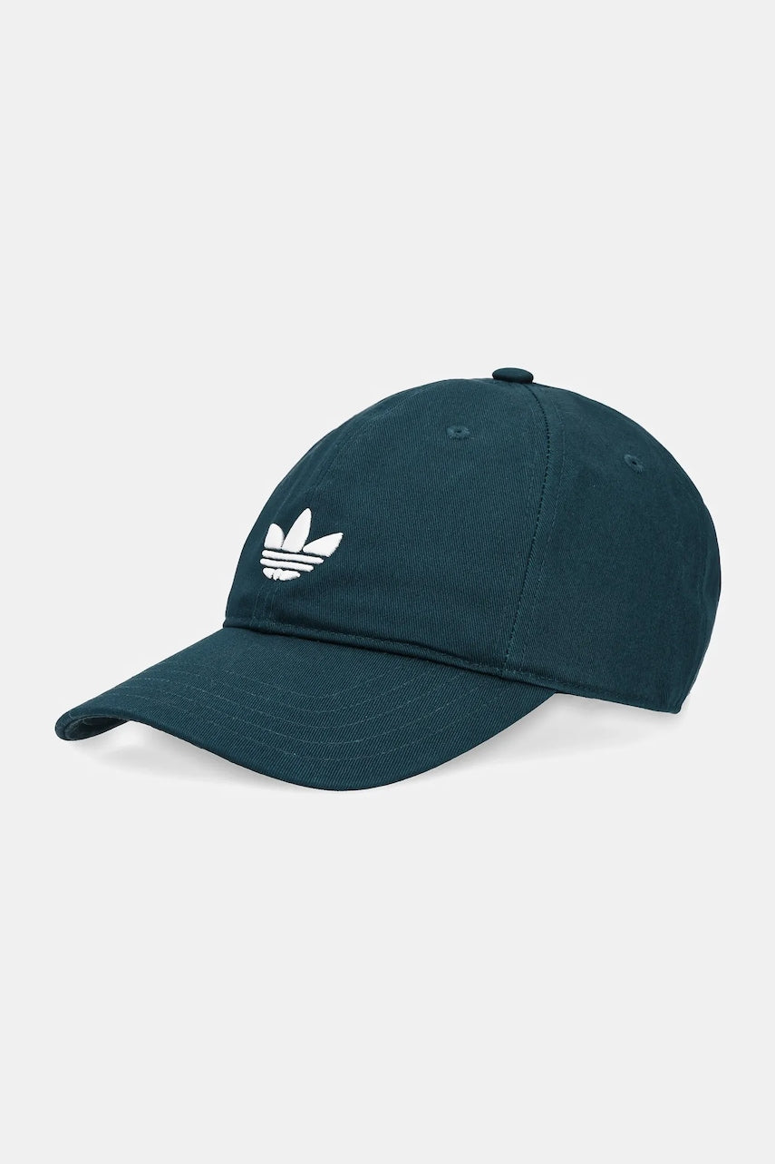 Bombažna bejzbolska kapa adidas Originals Baseball Cap AC zelena barva, JZ4929