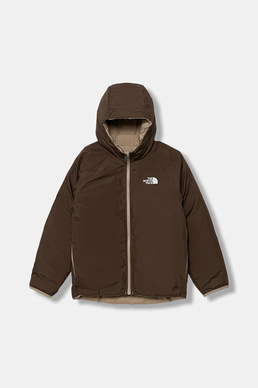 Dječja dvostrana jakna The North Face B REVERSIBLE PERRITO HOODED JACKET boja: bež, NF0A88TWBOX1
