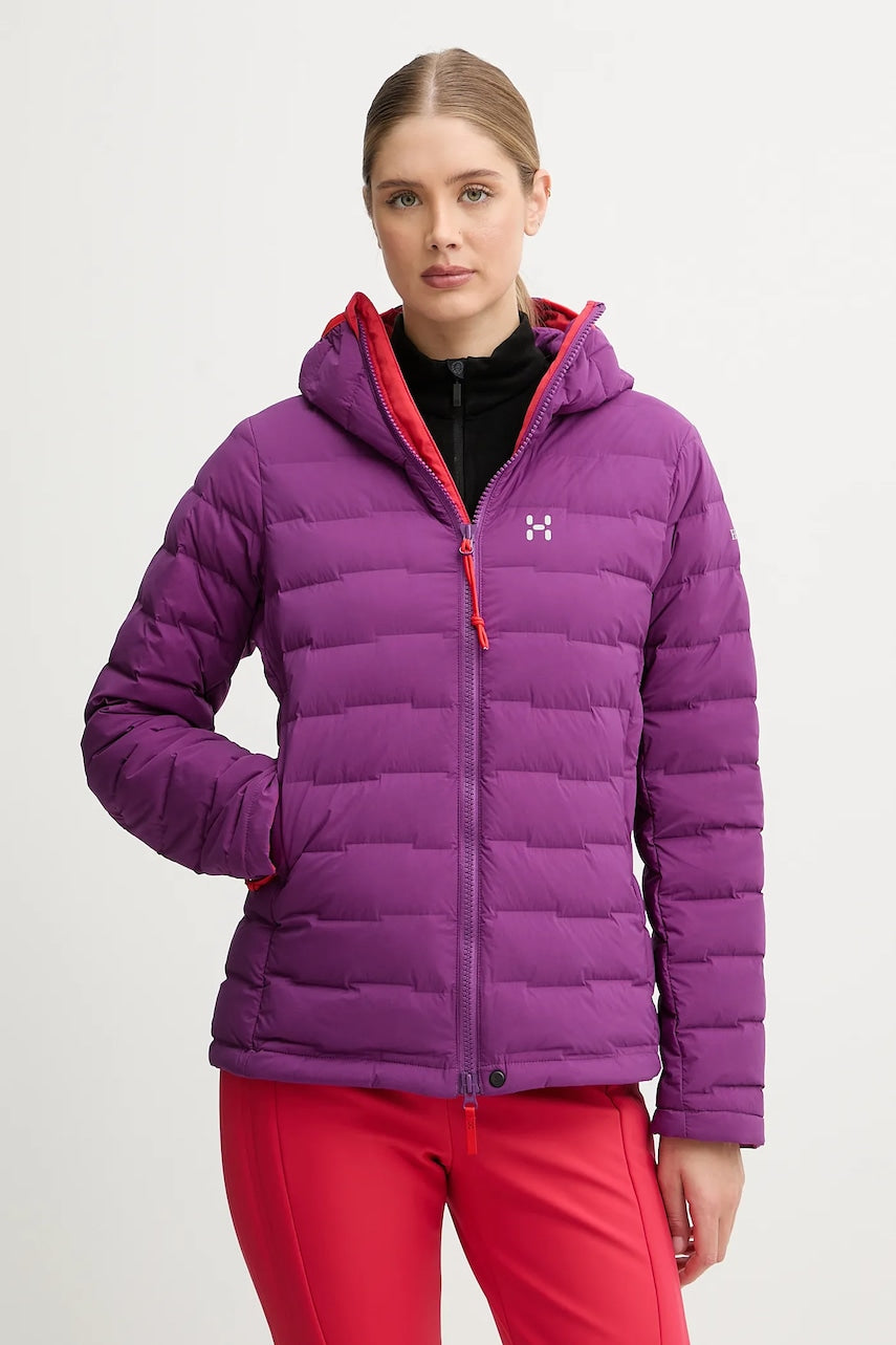 Sportska pernata jakna Haglöfs Spitz boja: ljubičasta, 607467