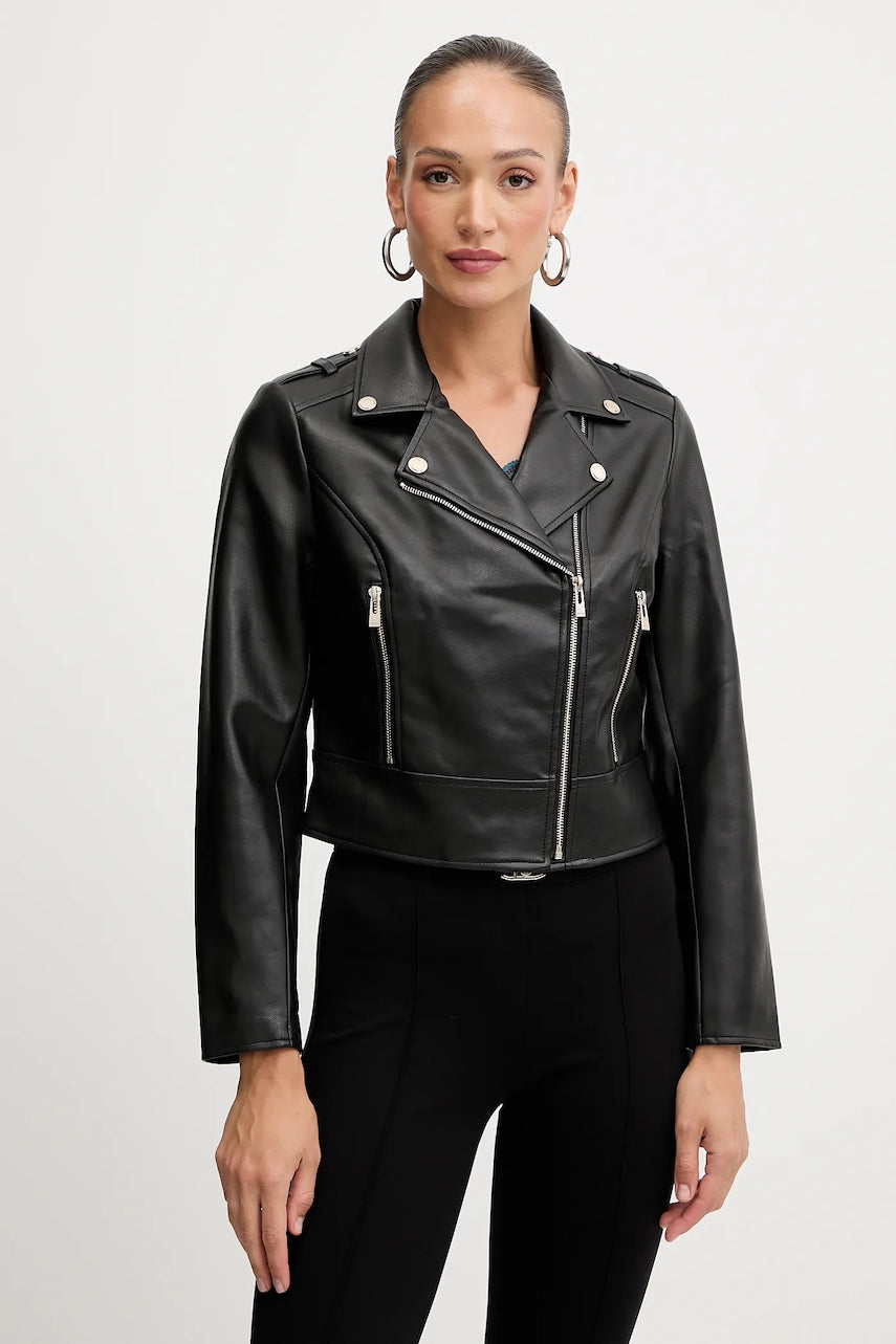 Biker jakna Morgan črna barva, GZOOM