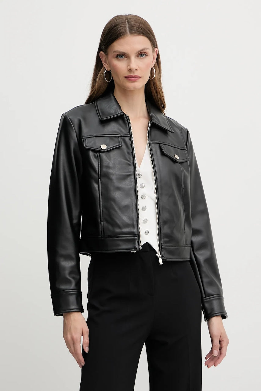 Biker jakna Morgan črna barva, GNOLA