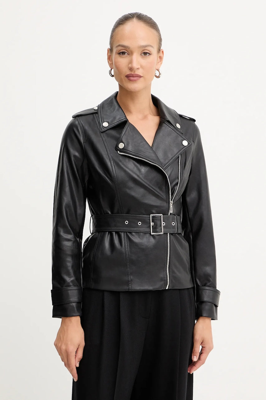 Biker jakna Morgan črna barva, GPIL