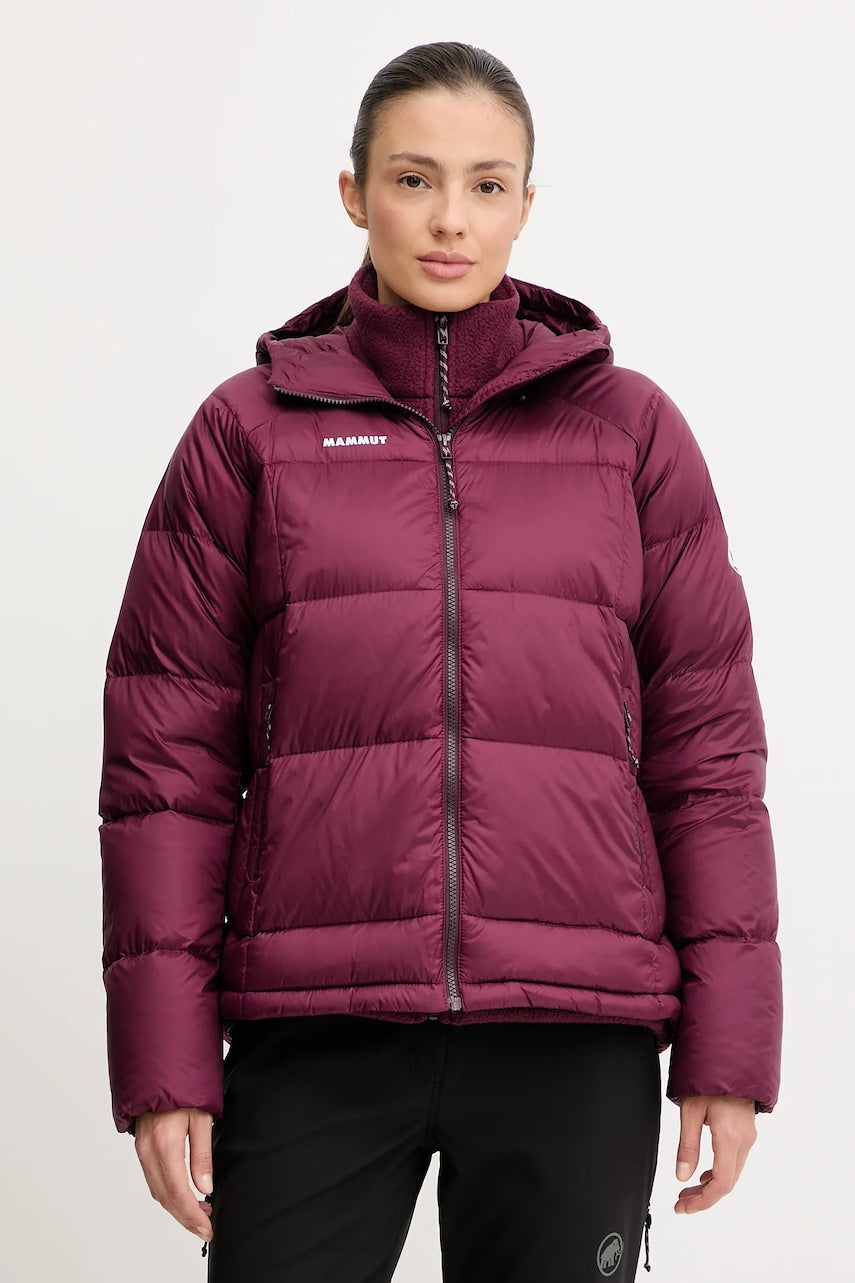 Sportska pernata jakna Mammut Glacier Glow boja: bordo, za zimu, 1013.03760