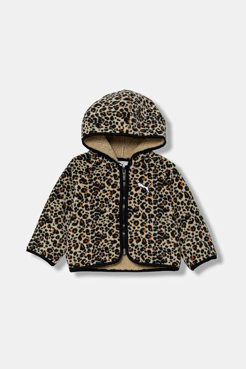 Jakna Puma Minicats Sherpa Jacket boja: bež, 688403