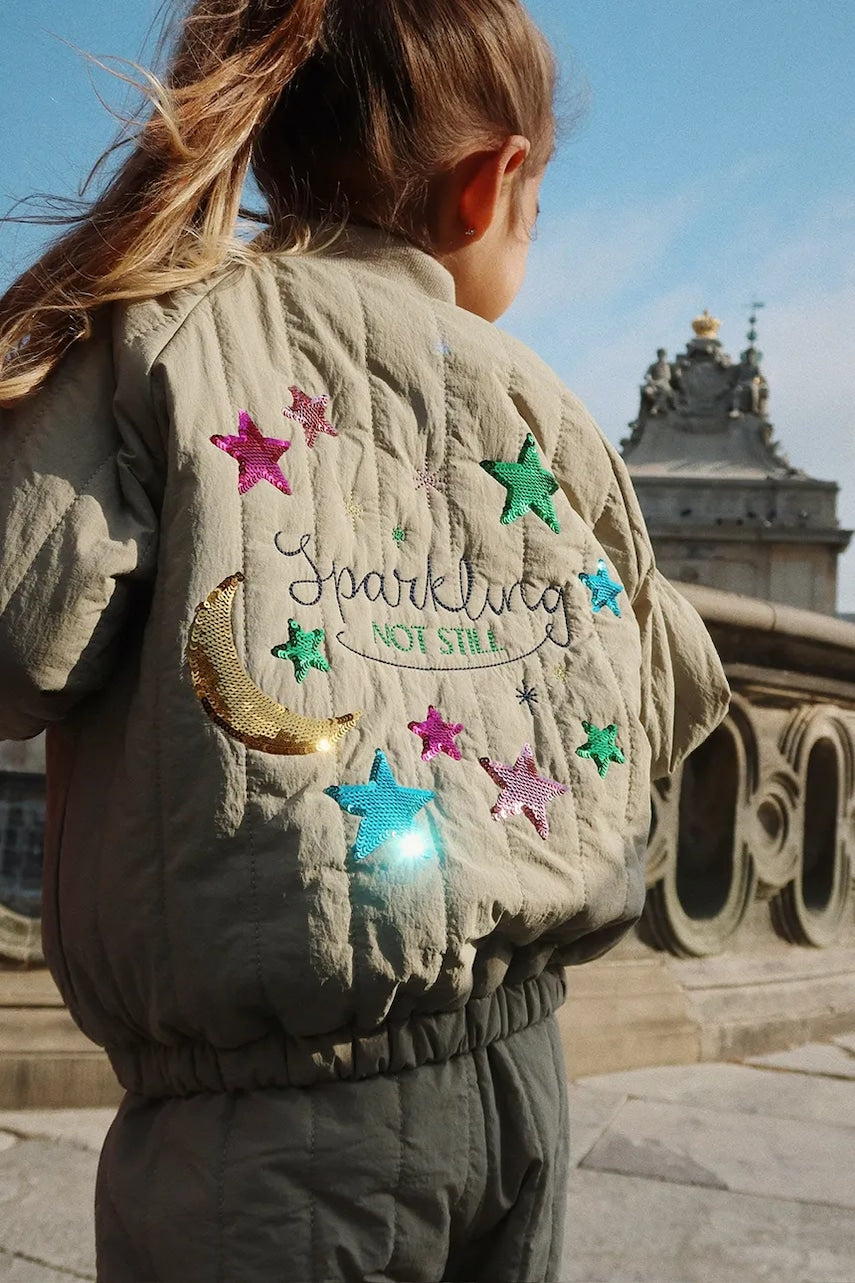 Jakna Konges Sløjd JUNO SEQUIN BOMBER JACKET boja: zelena, KS103490