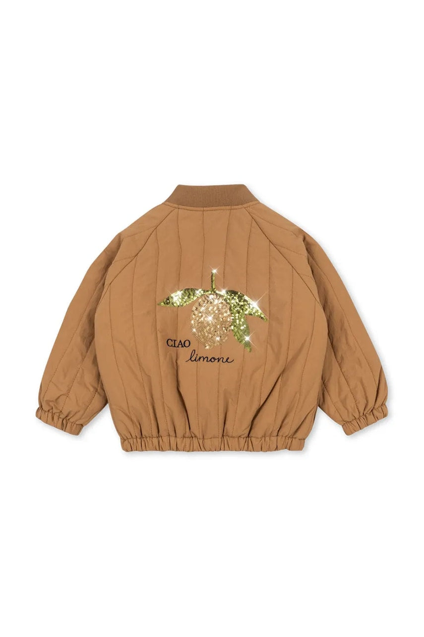 Jakna Konges Sløjd JUNO SEQUIN BOMBER JACKET boja: smeđa, KS103490