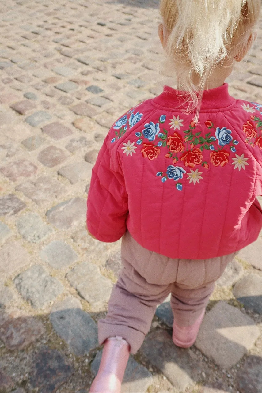 Otroška bomber jakna Konges Sløjd JUNO BOMBER JACKET roza barva, KS103484