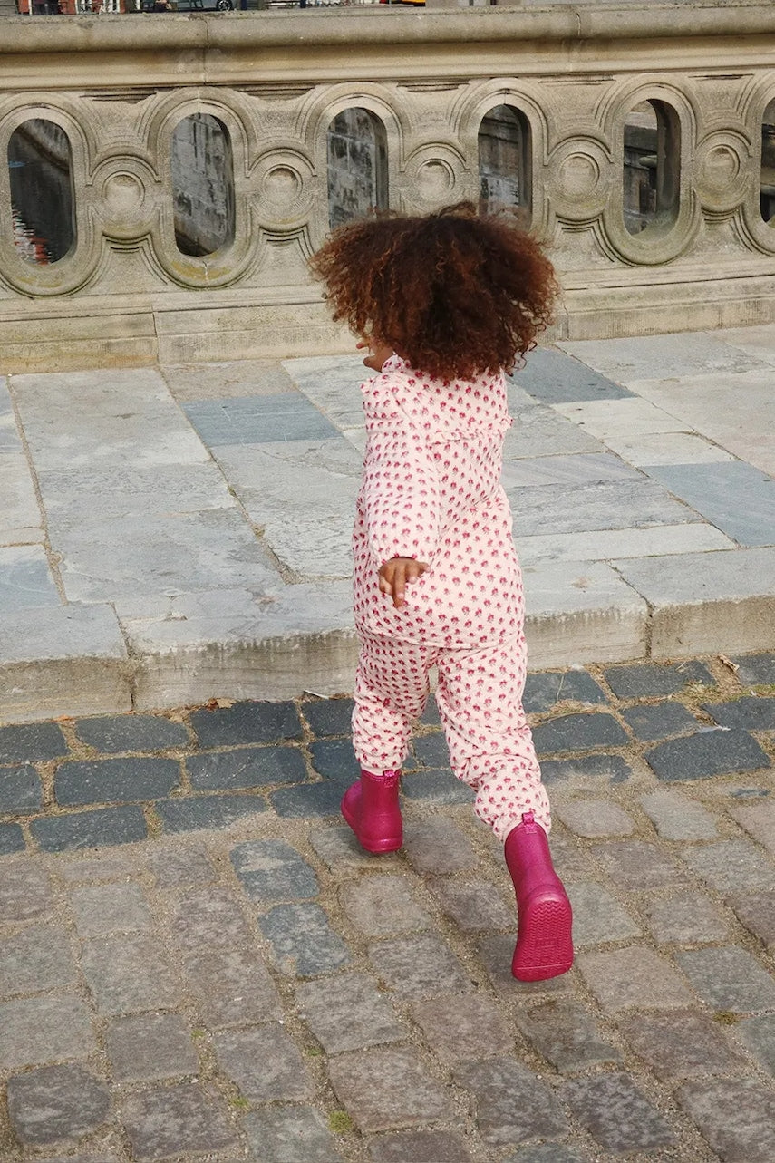 Otroška jakna Konges Sløjd THERMO FRILL JACKET GRS roza barva, KS103545