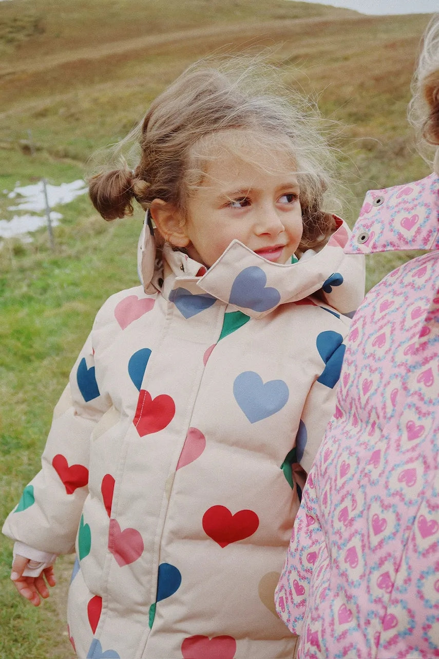 Dječja jakna Konges Sløjd MAGNUM DOWN JACKET PRINT GRS boja: bež, KS103508