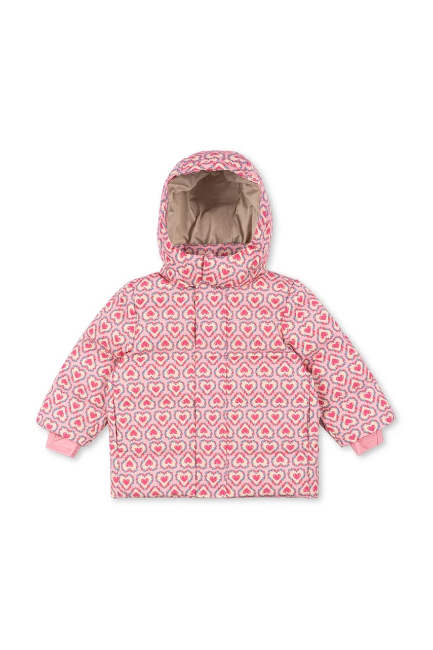 Dječja jakna Konges Sløjd MAGNUM DOWN JACKET PRINT GRS boja: ružičasta, KS103508