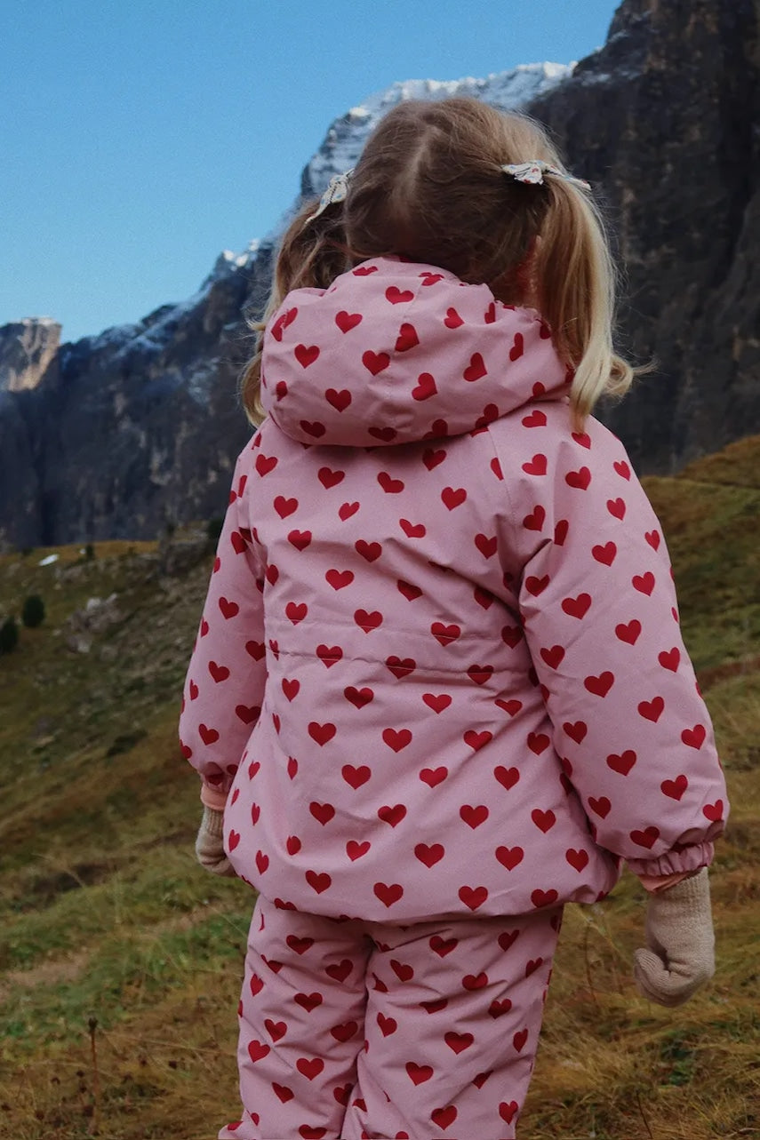 Otroška jakna Konges Sløjd MISMOU FRILL JACKET roza barva, KS103512