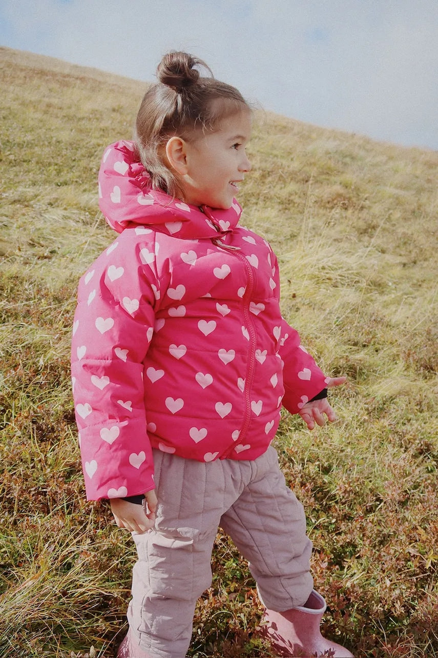 Otroška jakna Konges Sløjd NUKA JACKET GRS roza barva, KS103522