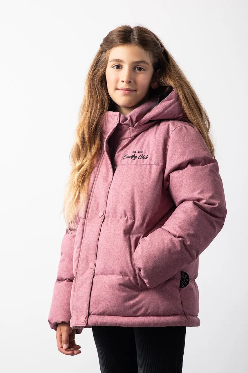 Dječja zimska jakna Coccodrillo boja: ružičasta, OUTERWEAR GIRL JUNIOR