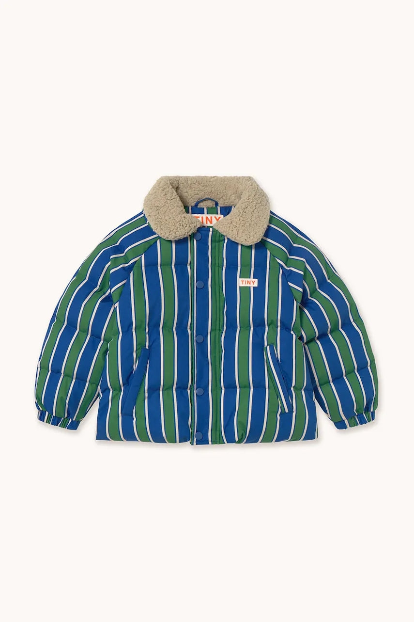 Otroška jakna Tinycottons RETRO STRIPES PADDED JACKET AW25-144