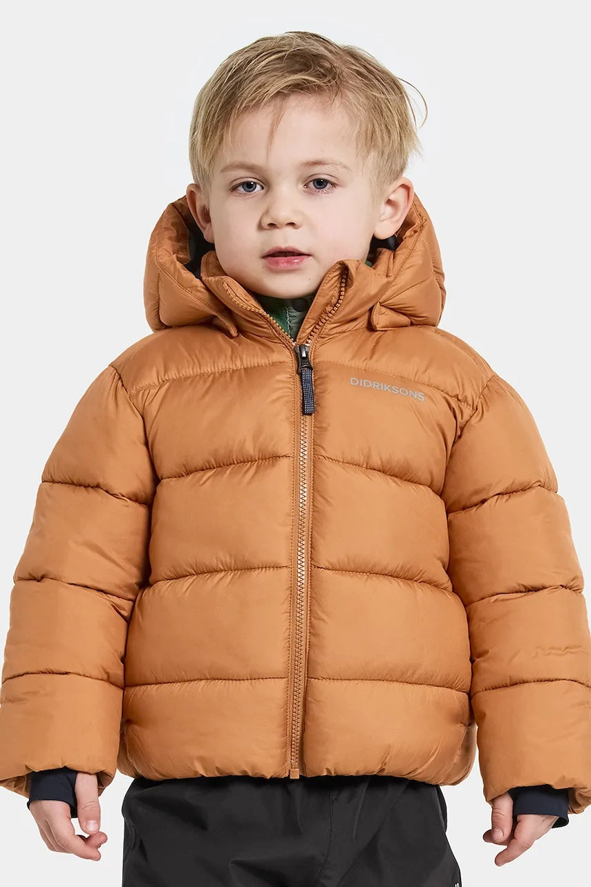 Dječja jakna Didriksons ROXEN KIDS JACKET boja: smeđa, 505811